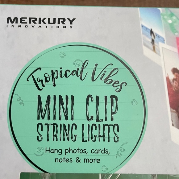 NWT sets of LED palm tree string light sets 2 total green pink indoor outdoor - Picture 2 of 8